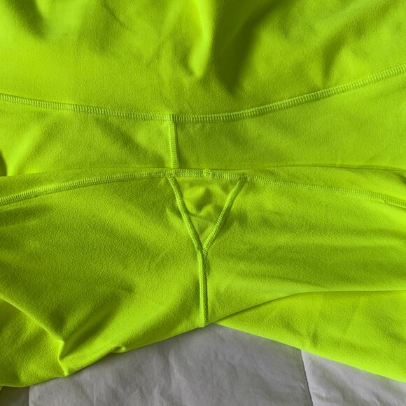 Fabletics neon yellow Power Hold On The Go High Waisted Capri leggings 2X 2XL - Picture 11 of 15